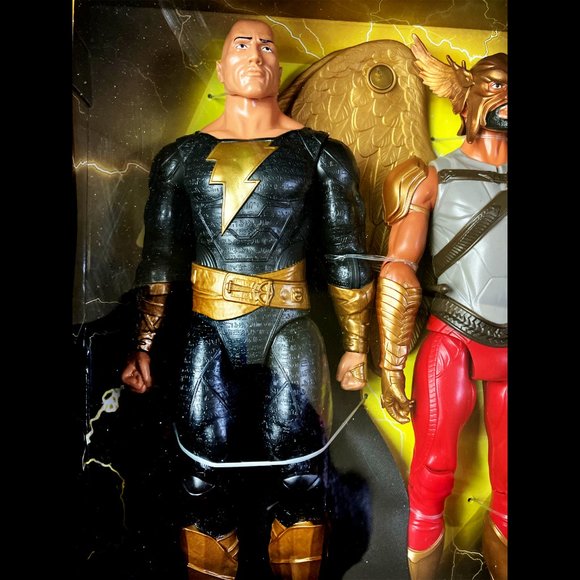 DC Black Adam & Hawkman 12" 1st Edition Action Figures 2 Pac 100% New Sealed - Picture 3 of 11